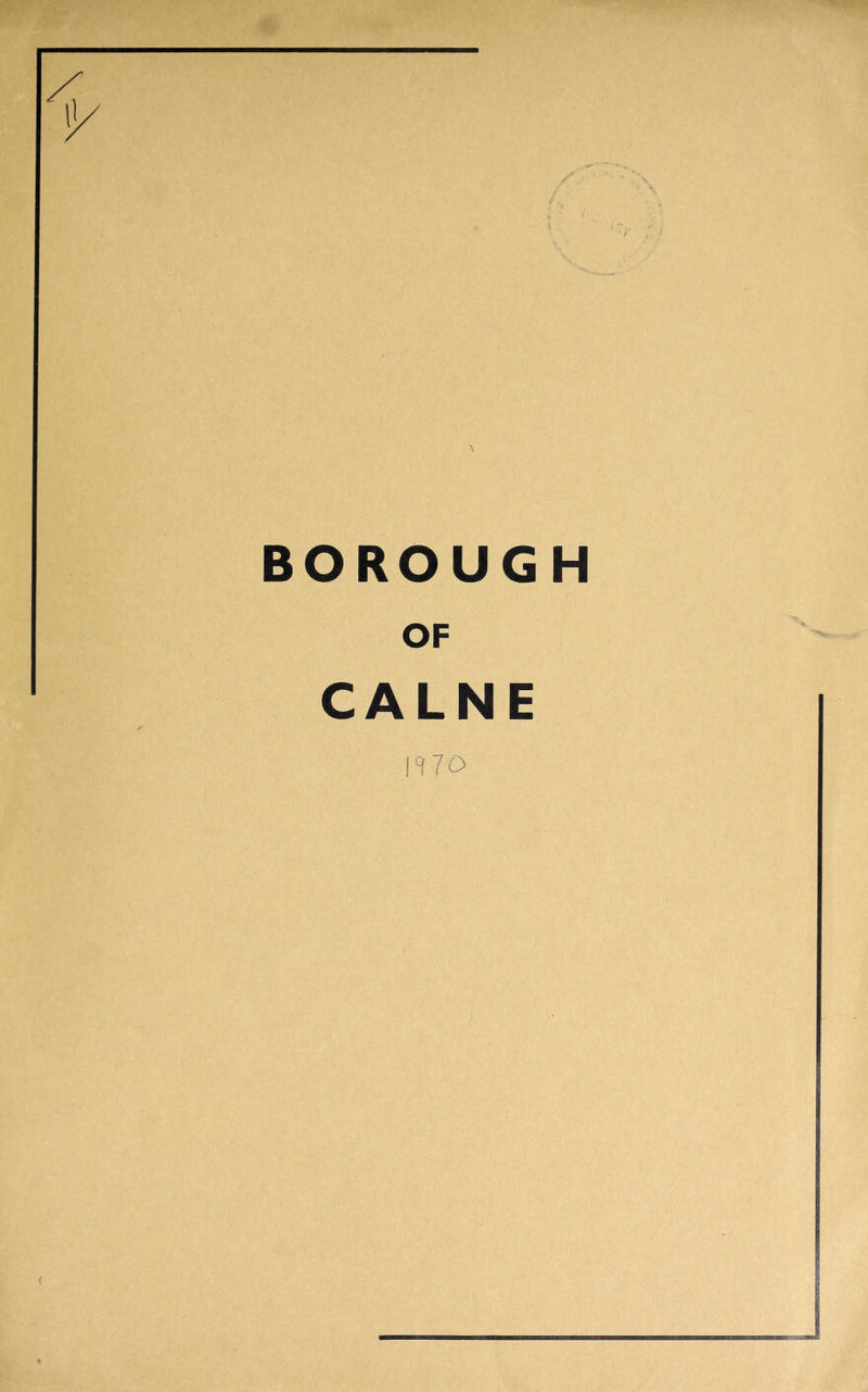 BOROUGH OF CALNE 1170
