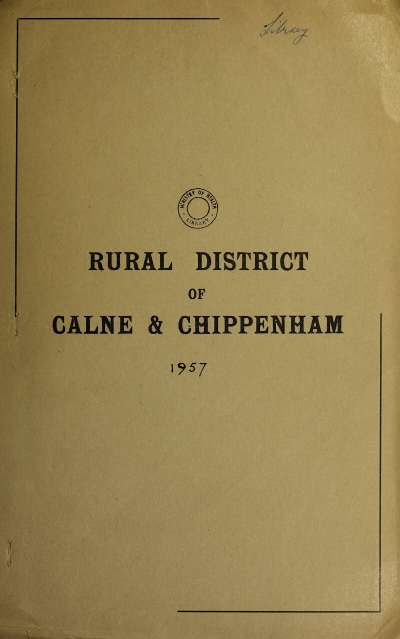 RURAL DISTRICT OF GALNE & GHIPPERtlAM