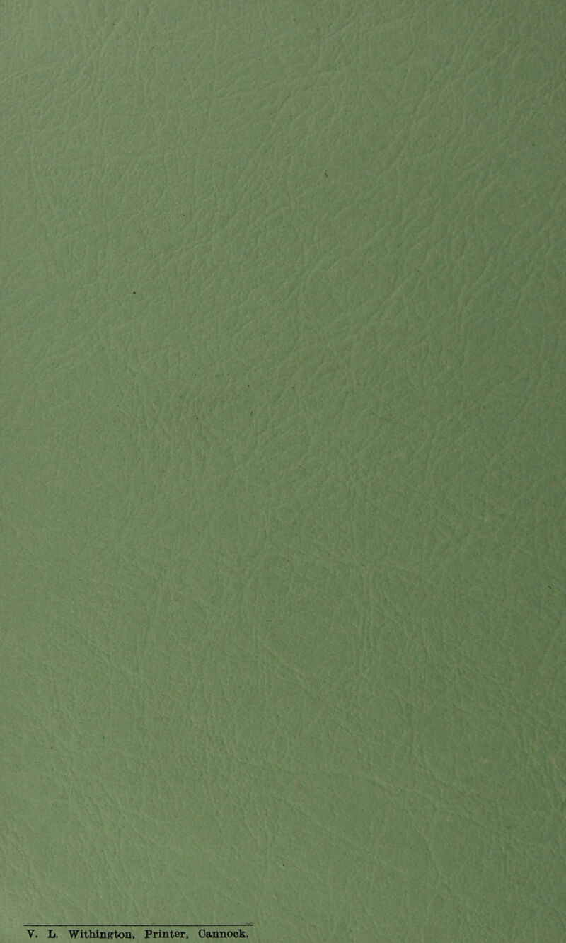 V. L. Withlngton, Printer, Oajinook.