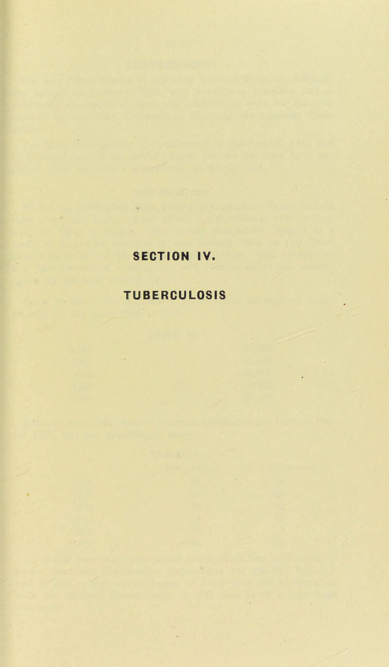 TUBERCULOSIS