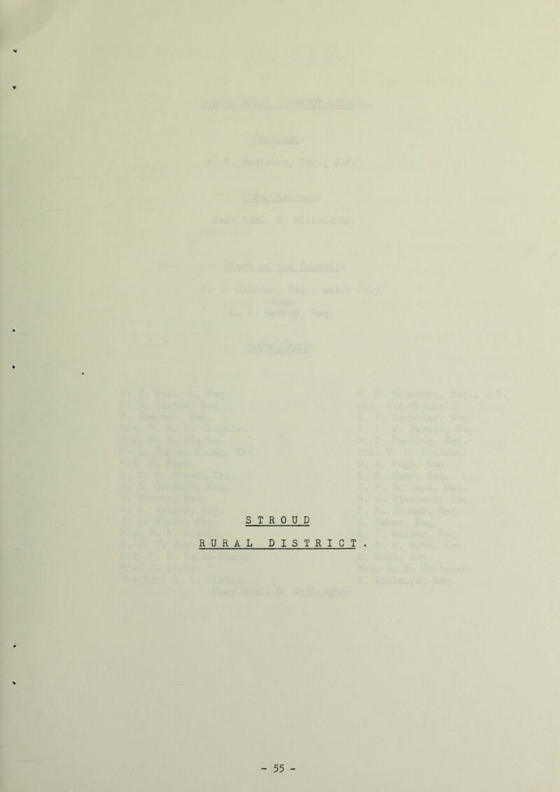 STROUD RURAL DISTRICT.