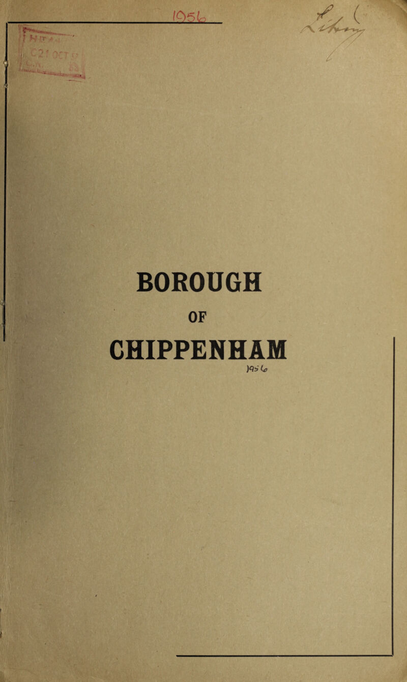 BOROUGH OF CHIPPENHAM Cp