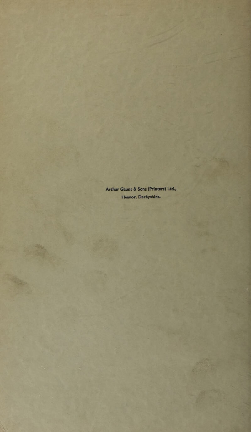 Arthur Gaunt & Sons (Printtrt) Ltd., Haanor, Derbyshira.