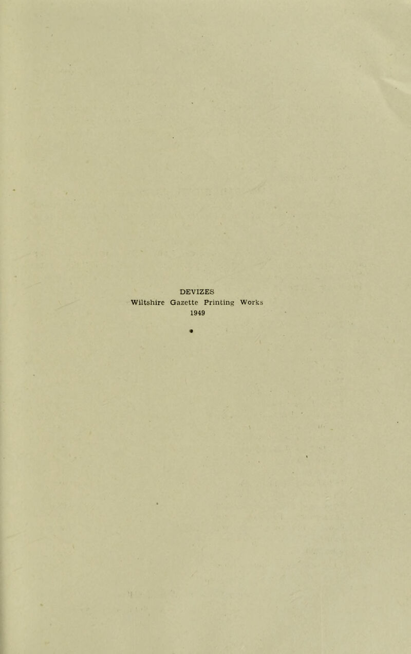 DEVIZES Wiltshire Gazette Printing Works