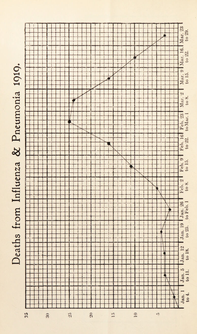 Deaths from Influenza & Pneumonia 1919* Ci 'M