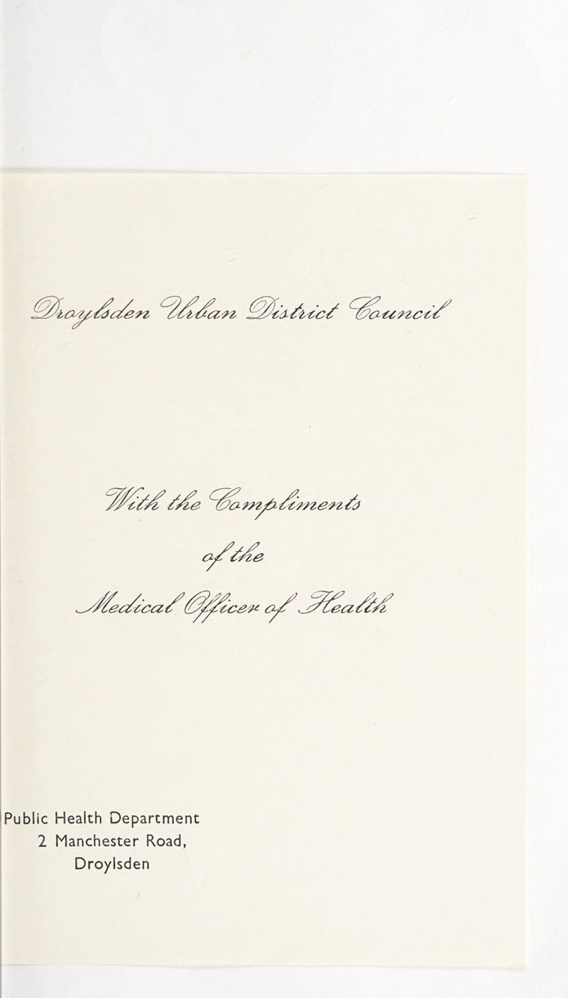 attract Public Health Department 2 Manchester Road, Droylsden