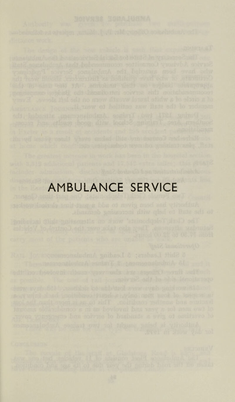 AMBULANCE SERVICE