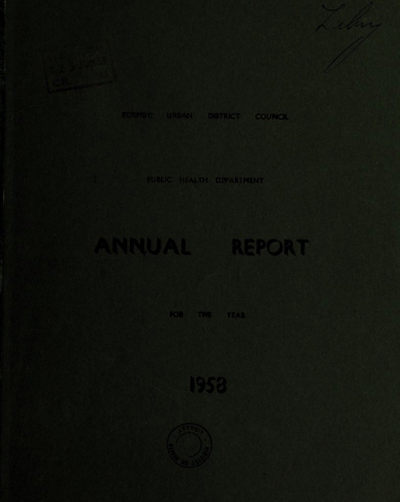 lfQRH8Y.' tiRSAN DISTRICT COUNCIL PUBLIC HEALTH DEPARTMENT ANNUAL REPORT iOft TNt YEAR W3