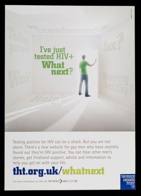 I've just tested HIV+ : what next? / Terrence Higgins Trust.