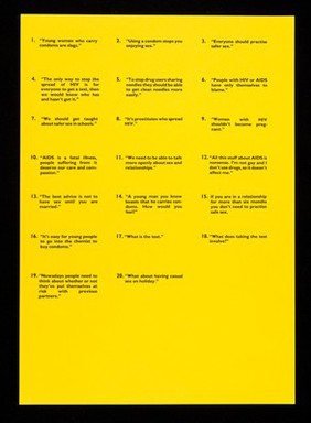 Choices : a game about H.I.V. & AIDS / produced by Lothian Regional Council Community Education Service.