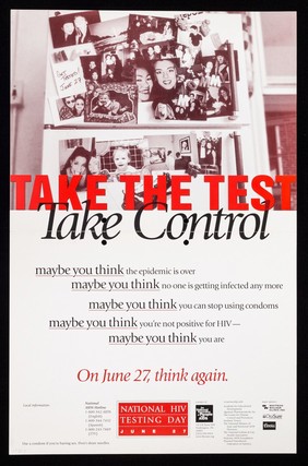 Take the test, take control ... National HIV testing day June 27 = Hasta la pruera toma control / a project of the National Association of People with AIDS.