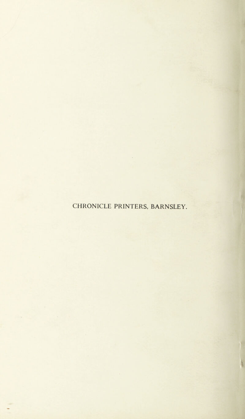 CHRONICLE PRINTERS, BARNSLEY.