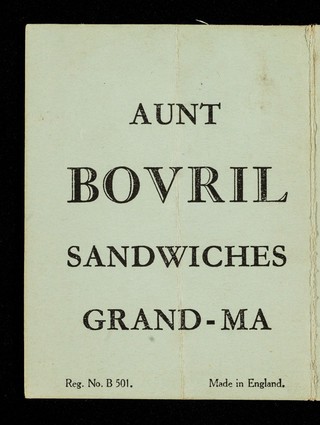 Your correct weight ... : drink more Bovril and maintain good health ...