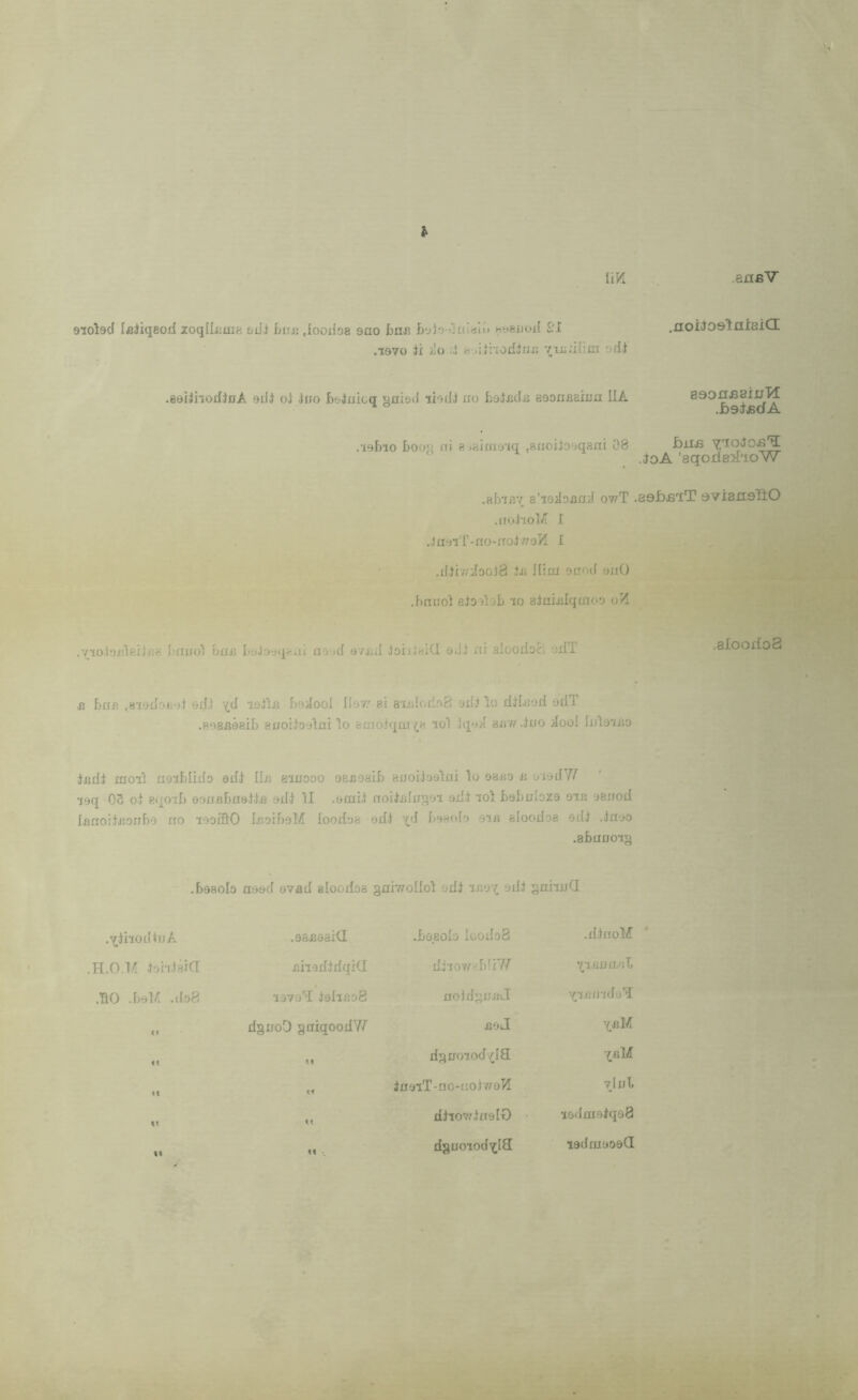 stolad IjjJiqeo/l zocjIIiJiiiH tiii tiu; .iooxfoe aao Jjnx; nt^eijoil £'I .1970 Ji }'o .‘J h'^iJnoddiij; viJx.’Kim odd .noidoslniBiCt .aeiihoddaA 9dJ oJ ino bblaicq jjqioil liodi no boJjxds asouBeinn IIA esonfiaiuTl ^ ^ .bs^jsdA .-191)10 booM ni R jahno-iq ,Brioiio9qaai 08 £>iifi .^oA ■aqodeif'ioW .alwB’i a'lOilDBrid owT .asbe-iT 9vian9fiO .tioJioi/r 1 ,Ja.9iT-fio-noi//9^1 I . , : : .ildiv/dooJS dB Him onoJ siiO 1*. .hniiod edDiloL lo ainiBlqinoo o»l .yiodojileiiBe Imiiod &£ib I>9io9(j[r-..ii ao‘jd oviid doiidaiQ add ni aloodo^i odl .8looi£o3 B buR ,8-i9dDii9d edJ yd laddn haJooI Ila'r ai a-udorioB 9dJ lo ddiBod sdT .BoaBaaib anoidoalni lo amodqm^a lol jq-Jil aim.dno dool IiilaiBo dndd moil ne-iblido add IIb aiuooo OEBoaif) aooidoalai lo aano b oiddY/^ leq OS od aqo-if) eoiisbaaddB add II .amid rioidijlnj^ai add lol babuloza am aanod iBnoidBoriba no -laoffiO IJiaibaM loodaa odd y<f baaola am aloodaa add .dn-^o .abimoij^ .baaolo naad evad aloodoa gnwollol add iBoy add anhuCI .ydxiodduA .aaBoaxGL .baaolo Icodo8 .xldnoM .H.O.M dohdaia £iiadddfj;i(I diiov/cbfxT/’ yifiomib .BO .baK .do8 lava'i daliBoS noddgiJBiJ yiBiJKfa'I It dguoO gniqoodV/ BoJ yfiM It tl dgiroiodylS •^bM II It dnaiT-no-iiodwoH ylijl. It II ddiov/dnalO lodmadqaB It dgooiodyI9 ladmaoaCI