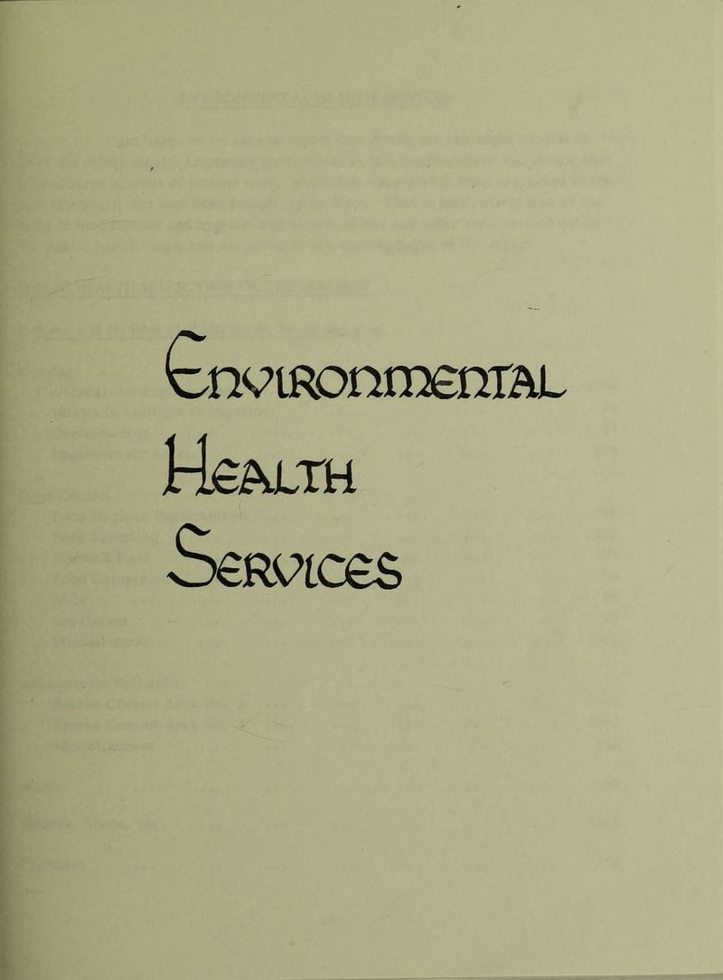 tnviRonmenTAL Health