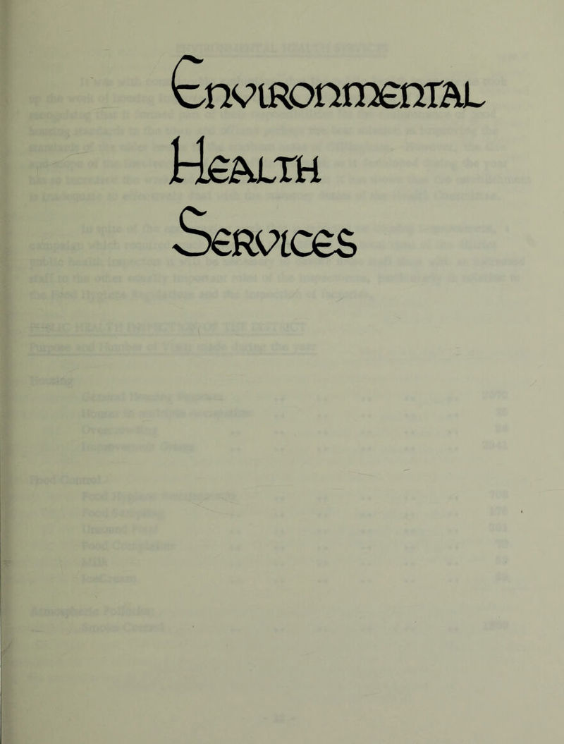 GnvtRonmentAL Health Seances