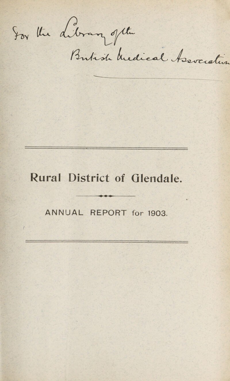 ANNUAL REPORT for 1903.