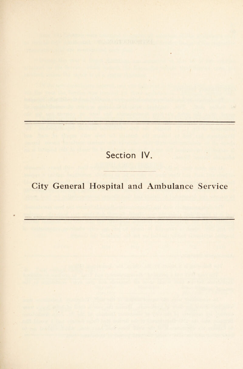 City General Hospital and Ambulance Service