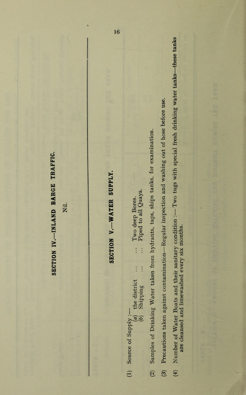 SECTION IV—INLAND BARGE TRAFFIC. © G eu J £-2 O © £.2< HP 53 G lH 'd A a c d o bo .G ’J3 09 5 £ G G rG i> G , +3 CD bo bo J. G G Use. Ph _G 'C G © G a d C/5 p CO G >+H .2 o co *-t-> © © 3 o E. G u e o d © o C/5 G C/5 £ i—i <M cn 5 bo G 3 G G O . •8 % t3 -+J G g ° 2 ° a G co a -i G <u  > © -2 « as 42 § G 33 O -4-> T3 G © i-