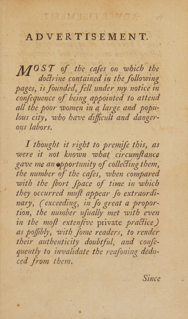 eee 10s ig ra ‘he. ‘ay on which the ~ doGrine contained in the following , pages, is founded, fell under my. notice in confequence of being appointed to attend all the poor women in a large and popu- lous city, who have difficult and danger ous labors. _— L thought it right to premife me as were it not known what circumftance gave me anepportunity of collecting them, _ the number of the cafes, when compared with the foort fpace of time in which ‘they occurred muft appear fo extraordt- nary, (exceeding, in fo great a propor- tion, the number ufually met with even in the moft extenfive private practice) their authenticity doubtful, and confe- quently to invalidate the reafoning dédu- ced J Fete then. Since