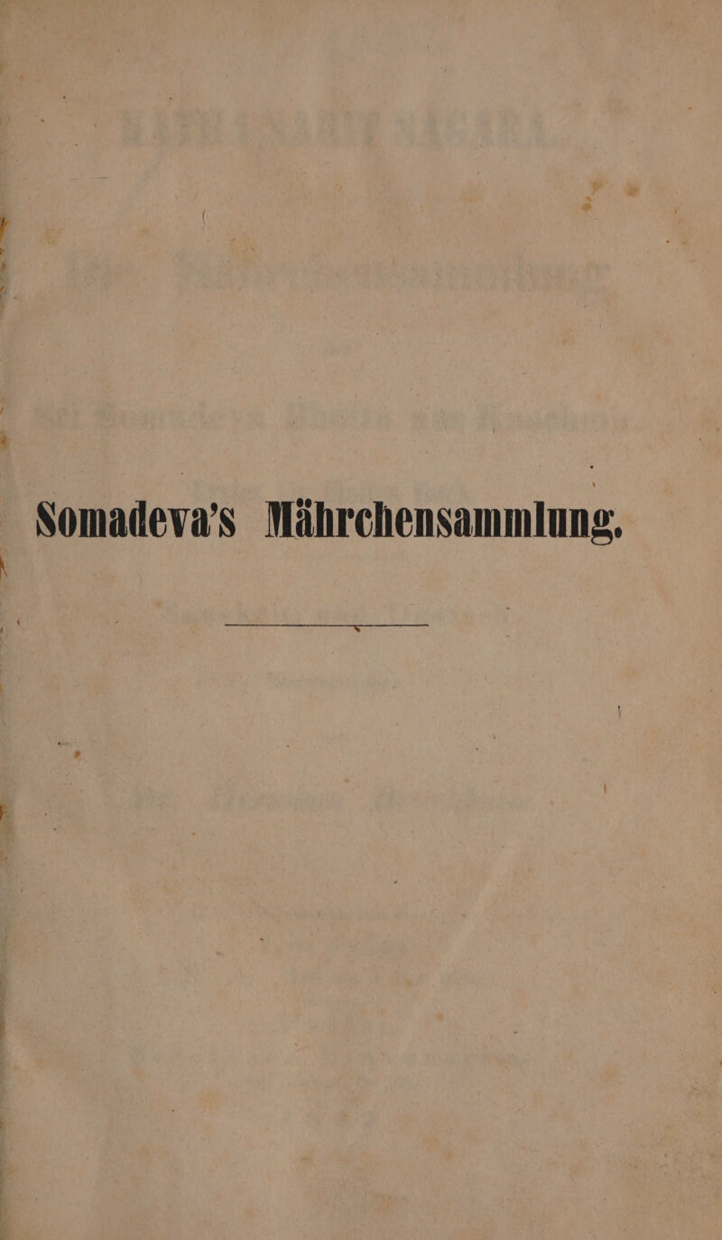 Somadeva’s Mährchensammlung.