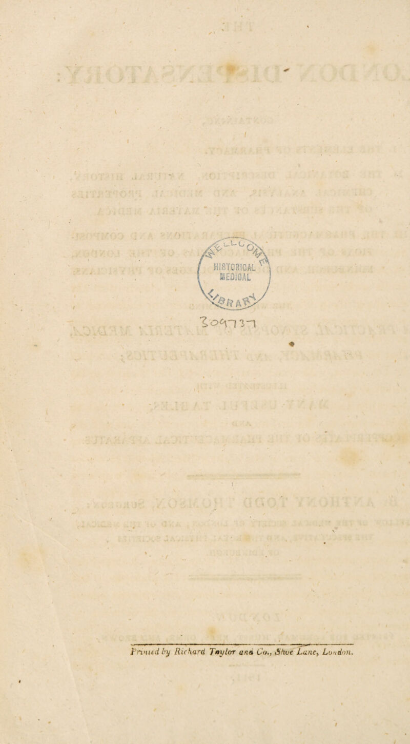 I I ■t Primed, by Richard Taylor ana Co., Shoe Lane, Loudon. #