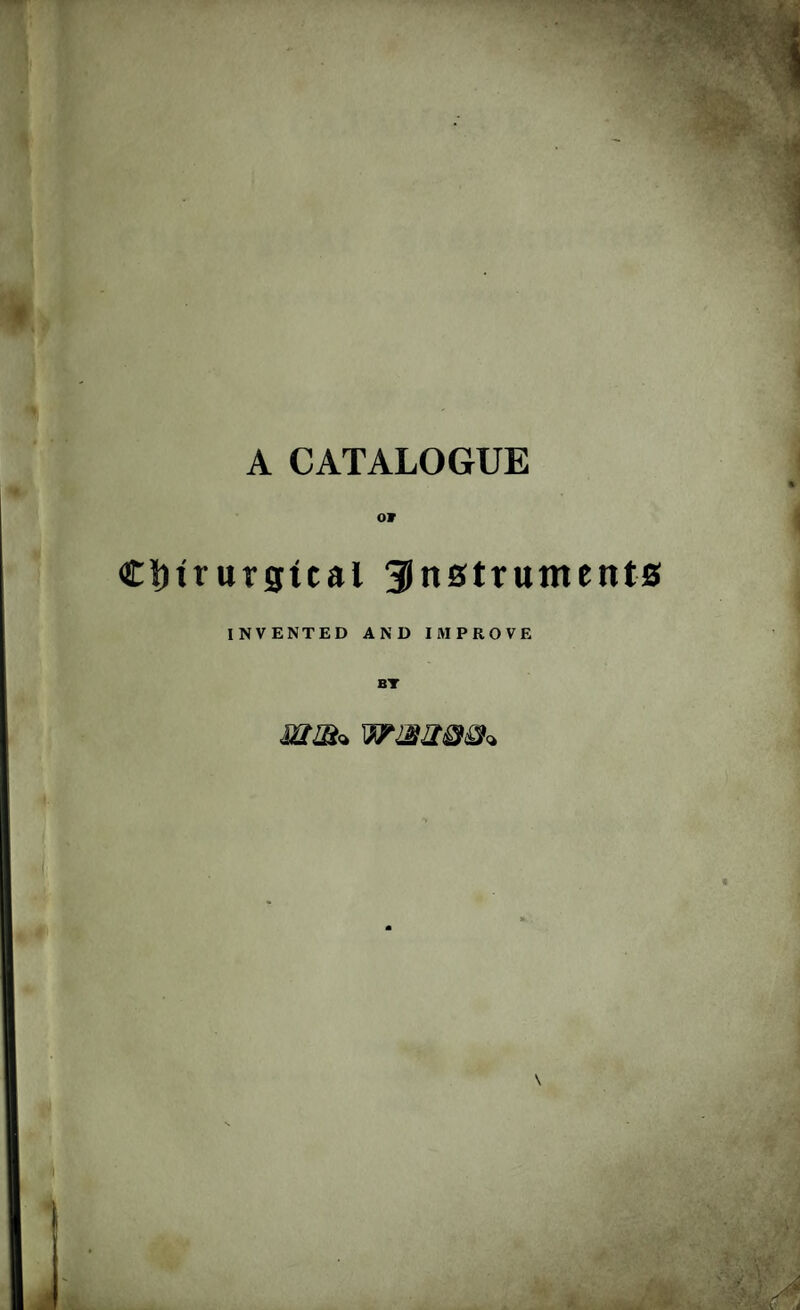 Cljtrutgtcal Jnstruments INVENTED AND IMPROVE BT jam* urmaoo*