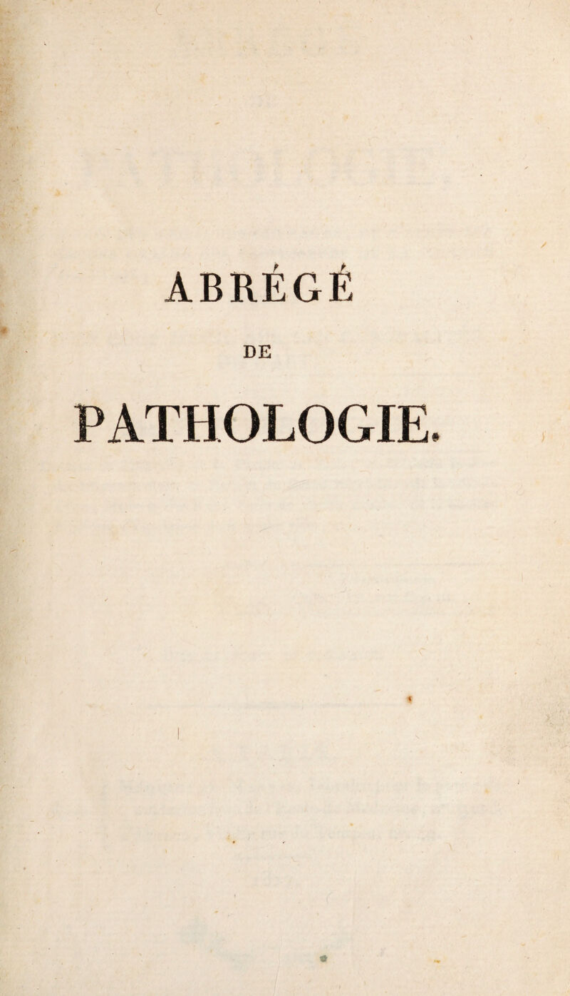 DE PATHOLOGIE. i #