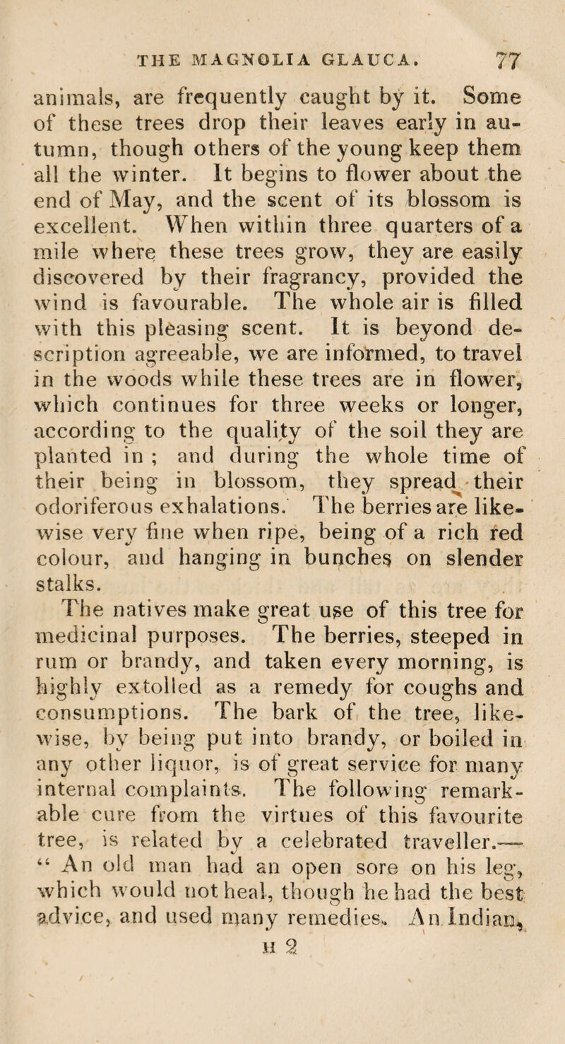 THE WHITE CEDAR TREE. 79 trees afford timber and wood for coopers5 work. The houses which are built of it sur¬ pass, in duration, those which are built of American oak. This tree affords the best kind of shingles, and are preferred to all for several reasons. First, they are more durable than any others made of American wood, (the red species of this tree excepted.) Secondly, they are very light, so that no strong beams are requisite to support the roof. For the same reason it is unnecessary to build thick walls, because they are not pressed by heavy roofs. When fires break out, it is less dan¬ gerous to go under, or along the roofs, be¬ cause the shingles, being very light, can do little hurt by falling ; and they suck the water, being somewhat spongy, so that the roofs can be easily wetted in case of fire, and their fatness prevents the water from injuring them, by its speedy evaporation. When they burn, and are carried about with the wind, they have commonly what is called a dead coal, which does not easily set fire where it alights. The roofs made of these shingles can easily be cut through, if required, be¬ cause they are thin, and not very hard ; for these qualities the people in the country, and in the towns* are very desirous of having their houses covered with white cedar shin¬ gles, if the wood can be got. Therefore all churches, and the houses of the more sub¬ stantial inhabitants of the towns, have shingle roofs. In many of the provinces of New