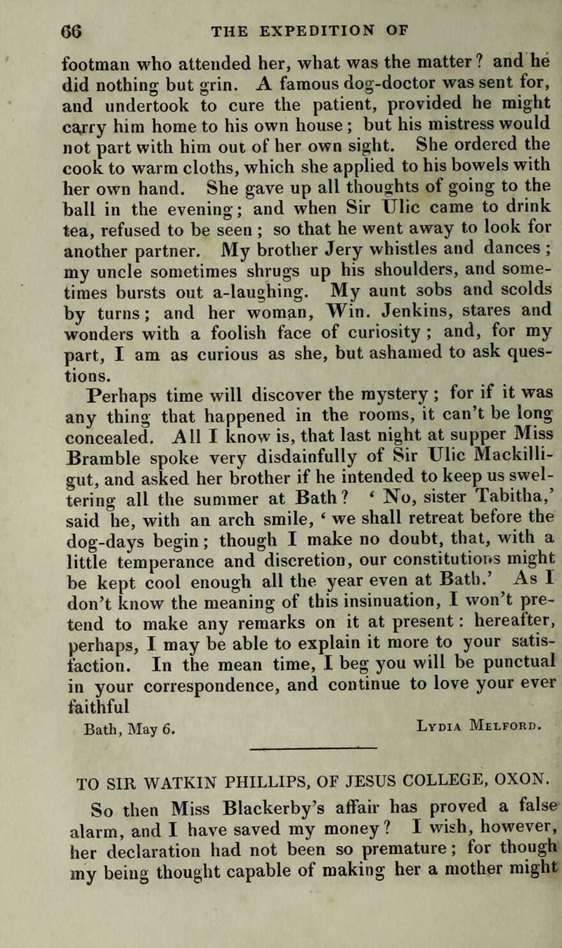 er marriage dress; whether she wore high-breasted tays or boddice, a robe of silk or velvet, and laces of dechlin or minionette: she supposed, as they were con- ected with the French, she used rouge, and had her air dressed in the Parisian fashion. The captain would ave declined giving a categorical explanation of all hese particulars, observing, in general, that the Indians /ere too tenacious of their own customs to adopt the nodes of any nation whatsoever : he said, moreover, that leither the simplicity of their manners, nor the commerce f their country, would admit of those articles of luxury rhich are deemed magnificence in Europe ;. and that they /ere too virtuous and sensible to encourage the introduc- ion of any fashion which might help to render them cor- upt and effeminate. These observations served only to inflame her desire if knowing the particulars about which she had inquired ; nd, with all his evasion, he could not help discovering he following particulars :—That his princess had neither hoes, stockings, shift, nor any kind of linen ; that her >ridal dress consisted of a petticoat of red baize, and a ringed blanket, fastened about her shoulders with a cop¬ ier skewer; but of ornaments she had great plenty. Ber hair was curiously plaited, and interwoven with lobbins of human bone : one eye-lid was painted green, ind the other yellow; the cheeks were blue, the lips white, the teeth red, and there was a black list drawn lown the middle of the forehead, as far as the tip of the lose; a couple of gaudy parrots’ feathers were stuck through the division of the nostrils: there was a blue stone set in the chin : her ear-rings consisted of two lieces of hickery, of the size and shape of drumsticks : ler arms and legs were adorned with bracelets of warn- ium : her breast glittered with numerous strings of glass leads: she wore a curious pouch, or pocket, of woven grass, elegantly painted with various colors : about her neck was hung the fresh scalp of a Mohawk warrior, whom her deceased lover had lately slain in battle : and, finally, she was anointed from head to foot with bear’s grease, which sent forth a most agreeable odor. One