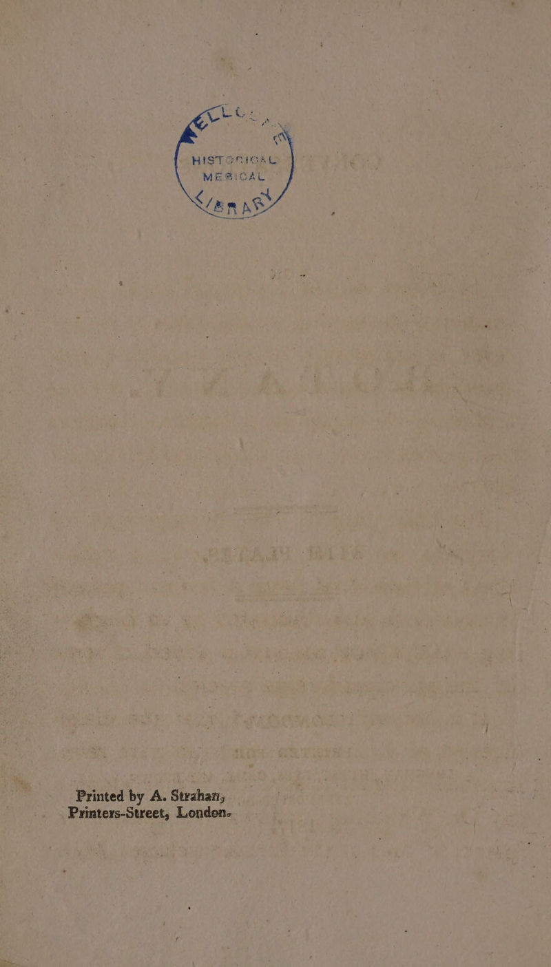 Printed by A. Strahan; Printers-Street; Londen.