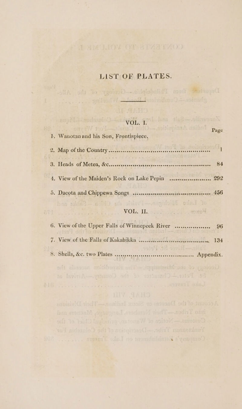 LIST OF PLATES. VOL. I. Page VOL. II. @ereteraeeses 96 mbes, &amp;G¢, twORPIBLES. ss isis enasss seg ph sever eh wnitunness re) TEMES