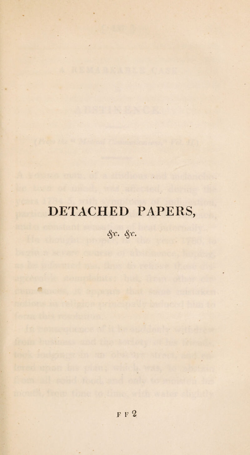 DETACHED PAPERS, $c-