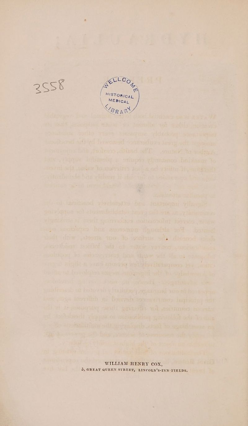 WILLIAM HENRY COX, 9, GREAT QUEEN STREET, LINCOLN’S-INN-FIELDS.