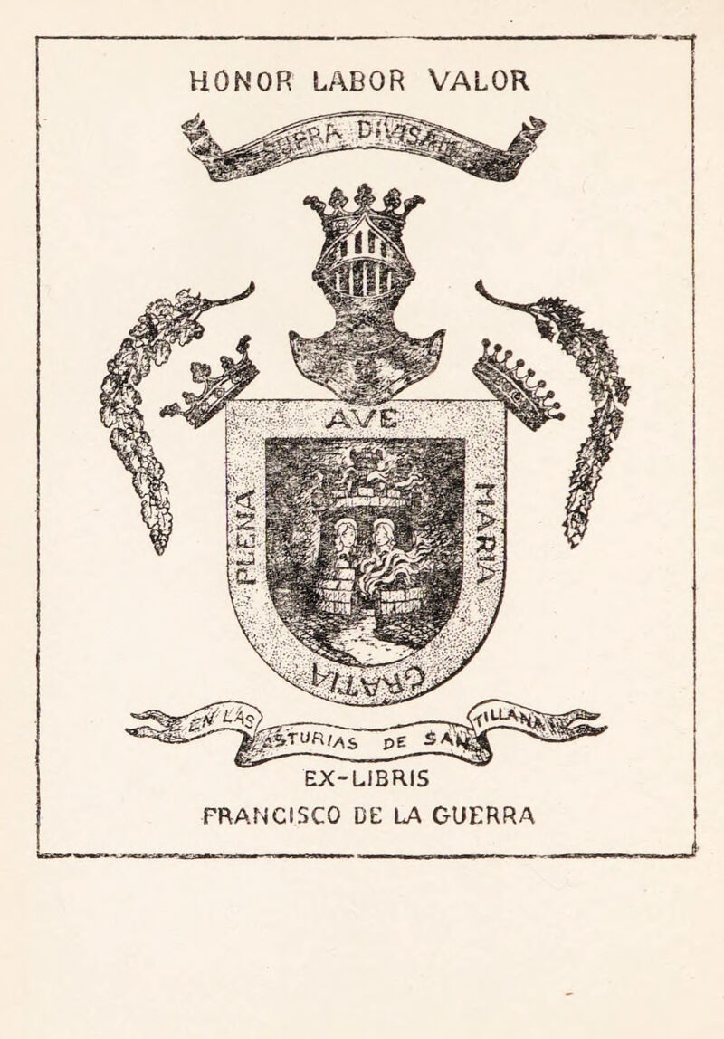 PE SAkM^^ EX-LiBRIS FRANCISCO DE LA GUERRA