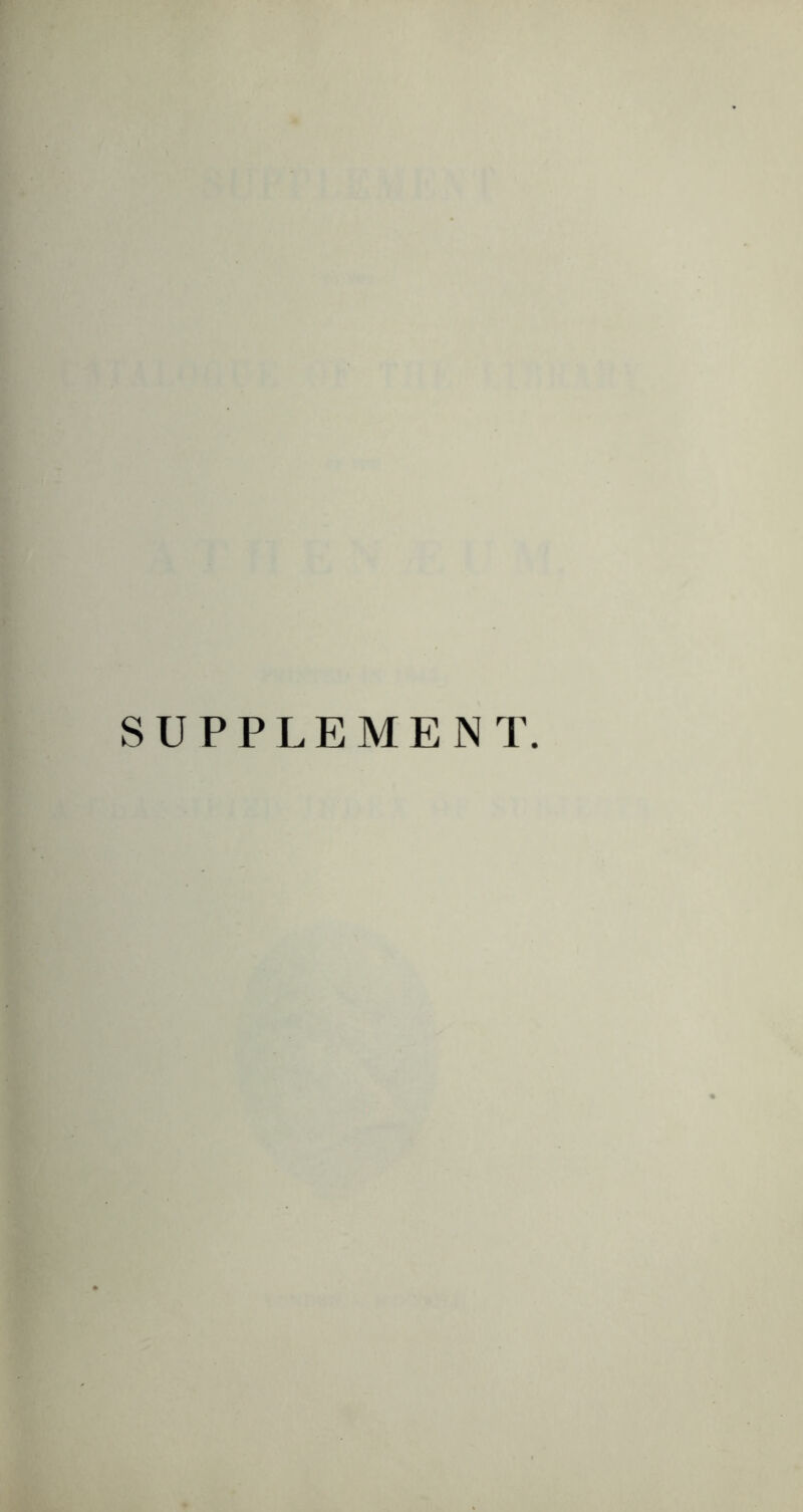 SUPPLEMENT.