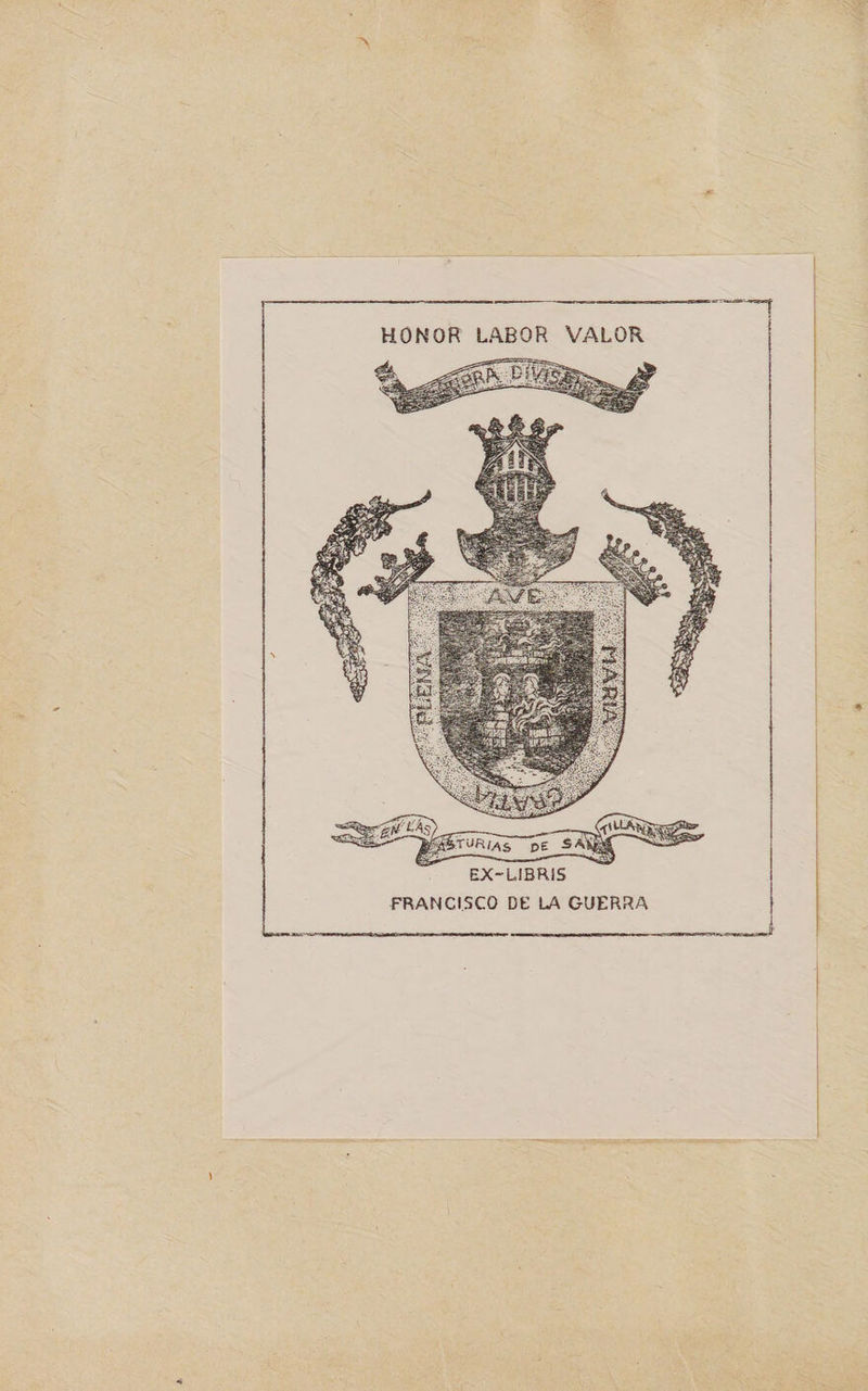  | des. HONOR LABOR VALOR      