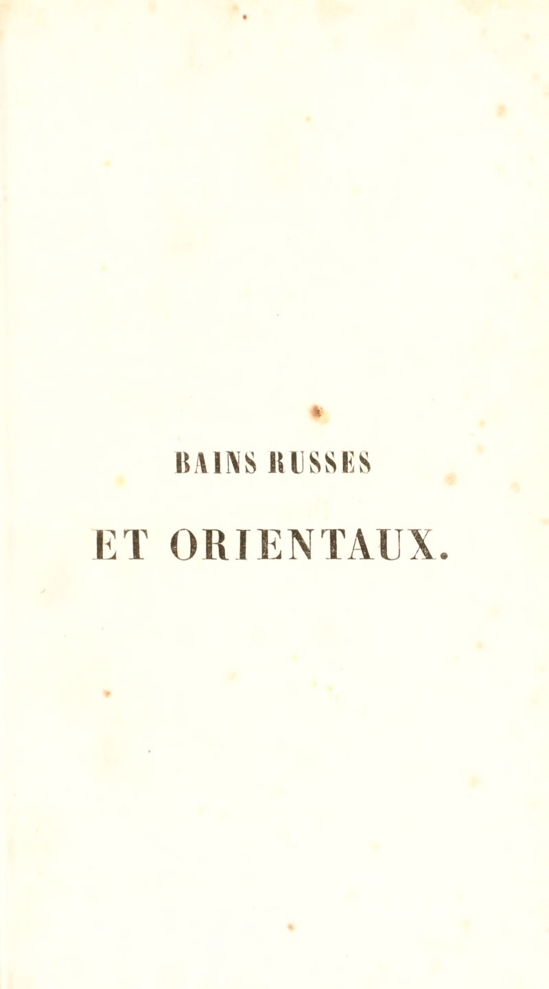 \\AINS RISSES ET ORIENTAUX.