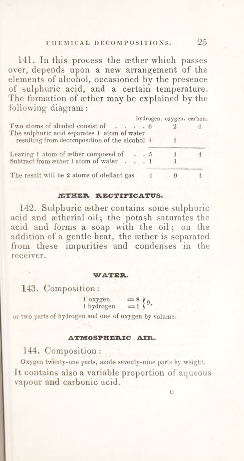 Ammonia, phosphite, dry succinate, ditto sulphate, ditto crystallized, (2 water) . sulphite, dry tartrate, dry . Antimony, (Brande 45) chloride deutoxide i 1 antimony ( If oxygen hydrosulphuret iodide 44 * 12 5 peroxide protoxide sulphuret tartarized, (Thomson, 2 water) (Phillips, 3 water) Arsenite of potassa, dry soda, dry Arsenic $ 1 antimony 44 ) ( 2 oxygen 16 5 { 1 antimony 44 } ( 1 oxygen 8 5 $ 1 antimony 44 } ( 1 sulphur 16) chloride of iodide sulphuret sesqui-sulphuret Azote Barium chloride of, iodide peroxide protoxide sulphuret f 1 barium 70 ) ( 4 chlorine 36 J • ( 1 barium 70 } ( 2 oxygen 16 S $ 1 barium 70 ) ( 1 oxygen • • 8 5 Baryta, dry $ 1 barium { 1 oxygen TO ) 8 5