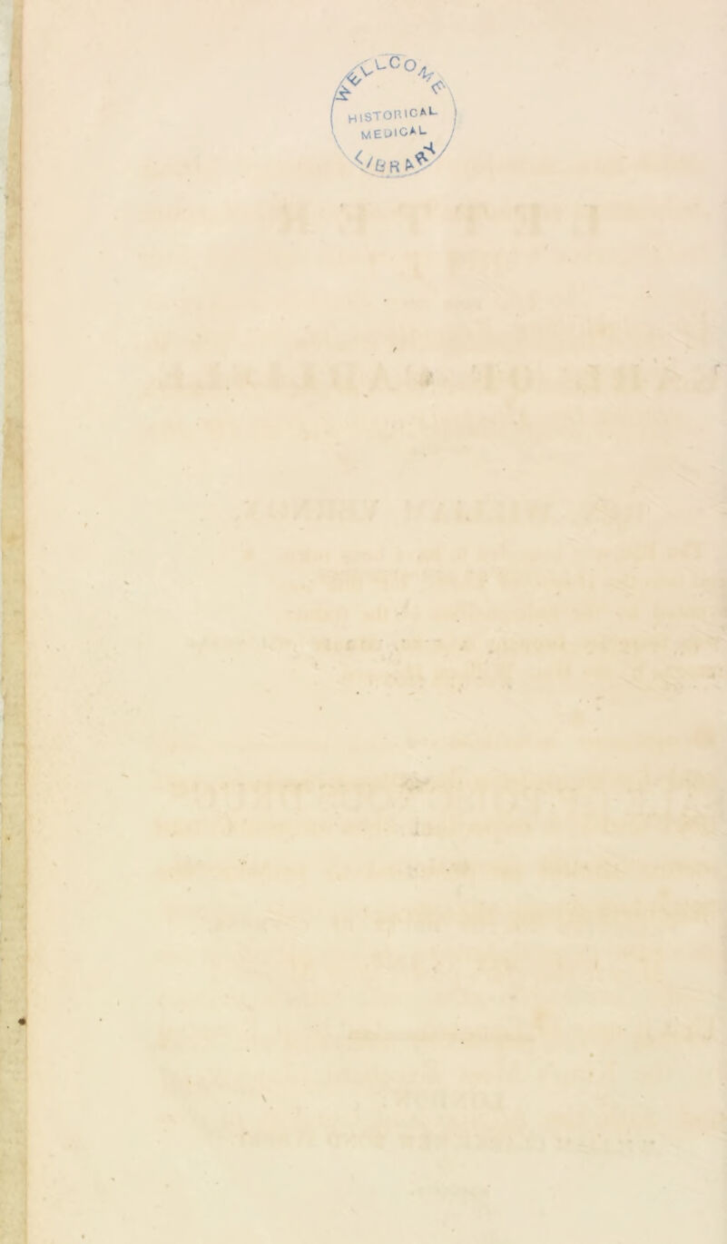 :v^c°v V histobical MEUICAL < /fi R&,