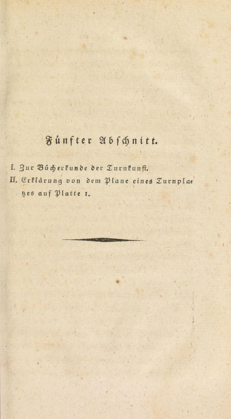 / fünfter 2f 6 f cfj n i 11. \ I I. 3ur 35 ü dj e v F u n b e dev XuvnPunfi. II, (Scilävung Don bem 'Jßlane eineö Xuvnplat ' I § eö a u f l □ f f e i. ■.