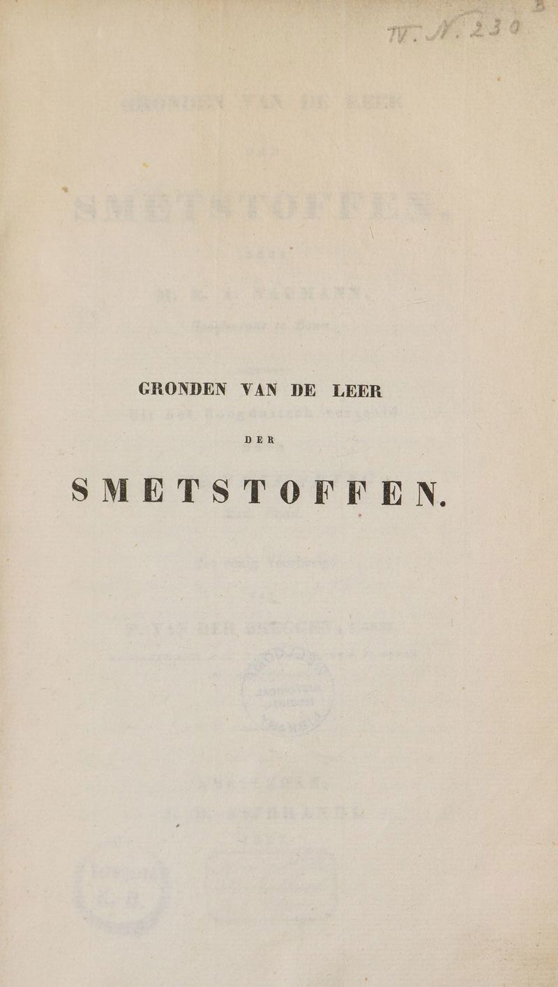 GRONDEN VAN DE LEER DER SMETSTOFFEN.