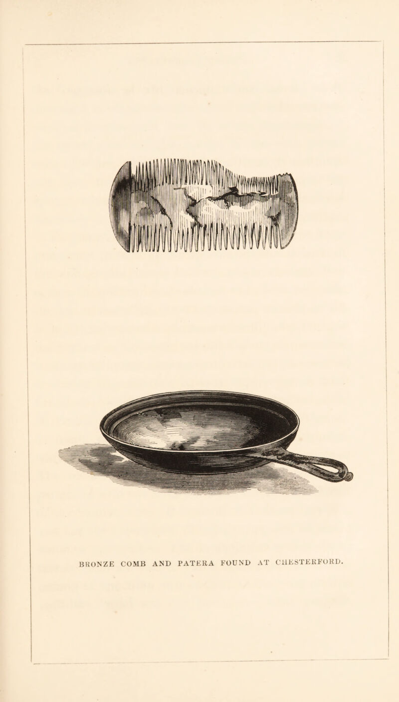 BRONZE COMB AND PATERA FOUND AT CUESTKRFORD