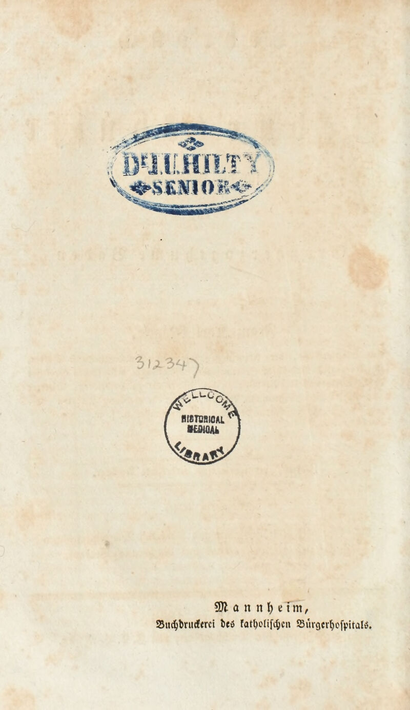 SO? a n n \) e t m, Sitcfybrucftrci t>eö fat^olifc^cn $ihgcvljcft.'italö.