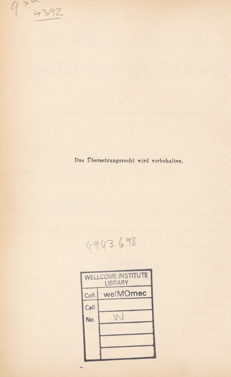 fcrVlZ Das Übersetzungsrecht wird Vorbehalten. 3 '3