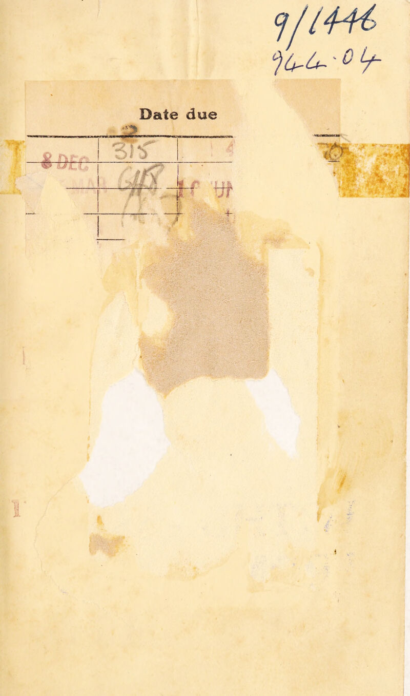Date due i; ; i j- f ^
