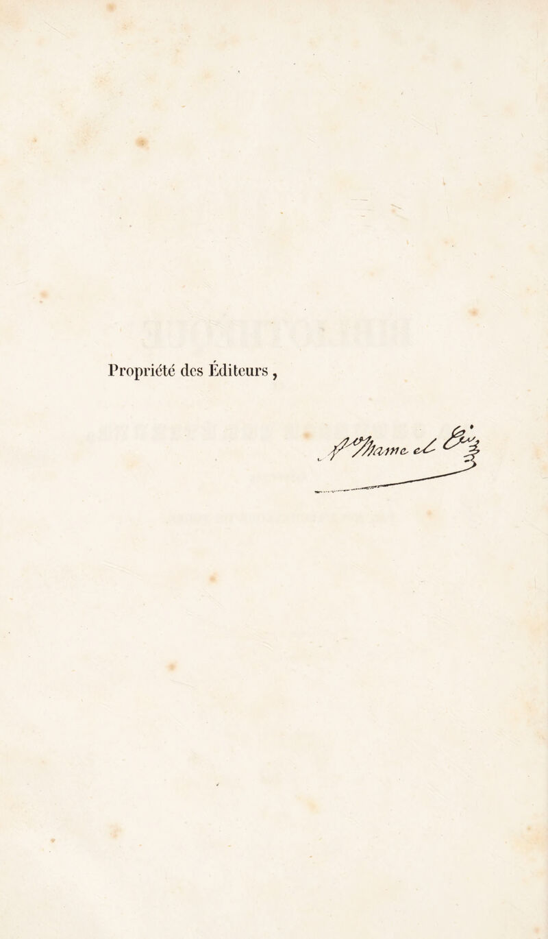 Propriété des Editeurs,