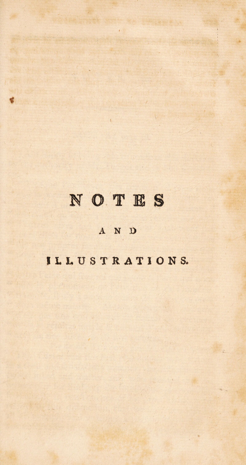 NOTES A N O ILLUSTRATIONS.