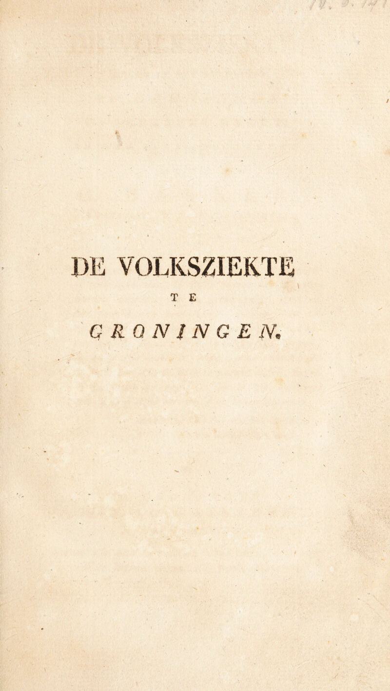 T E GRONINGEN.