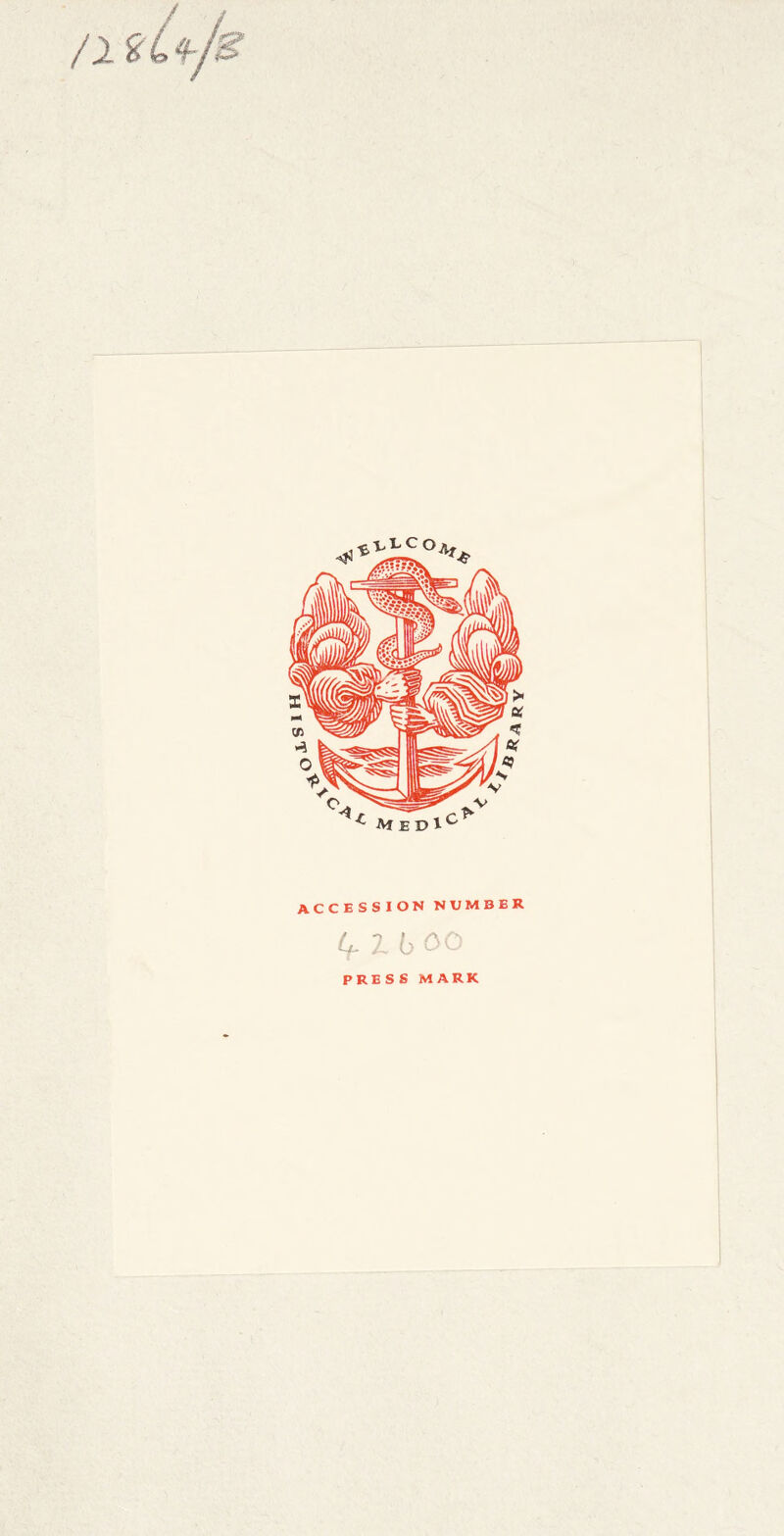 ^tLCOA. ajedI^^ ACCESSION NUMBER C^lbOÖ PRESS MARK